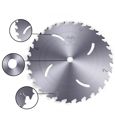 350 28T Lames de scie circulaires industrielles allemandes sans râteaux pour déchirer le bois