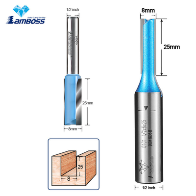 Lamboss 1/2'*8*25mm ligne droite pour le travail du bois ligne droite routeur fraiseuse