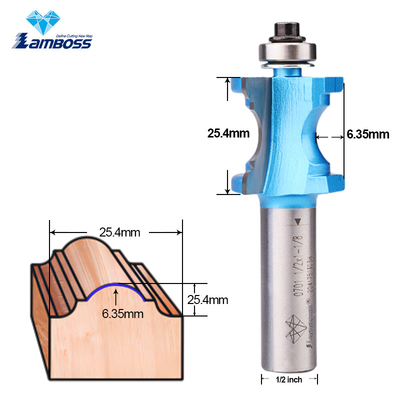 Lamboss Bull Nose Router Bits Travail du bois Router Bit personnalisation Coupeuse de fraisage