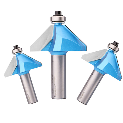 Lamboss Routeur Bits 45 degrés coupeuse de fraisage TCT Chamfer Bit pour le travail du bois