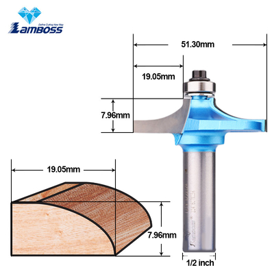Lamboss Table Edge Bit Pour le travail du bois bordure routeur Bit Cnc découpage fraiseuse