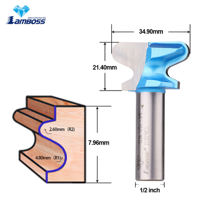 Lamboss Un double doigt coupant le coupeur de fraisage coupeur de queue de colombe routeur pour le travail du bois